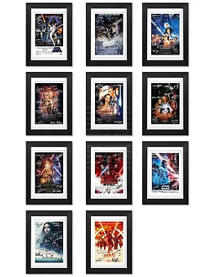 £11.99 • Buy Star Wars All 11 Movies Cast Signed Poster Photo Print Autograph Film Movie Gift