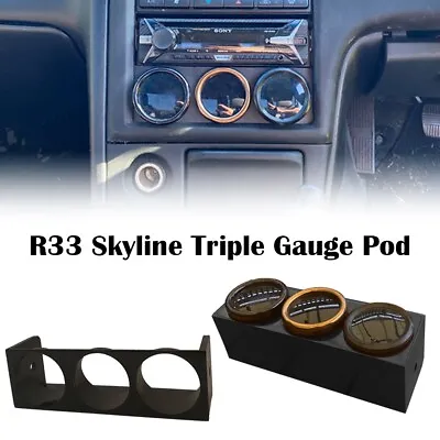 Nissan Skyline R33 Triple Gauge Din Pod 52mm • $48.50