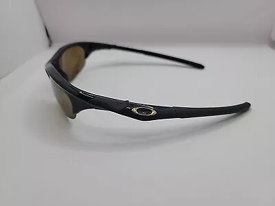 Good! 1st Gen Oakley Half Jacket 1.0 Matte Black Sunglasses Frames Lenses Scratc • $79.99