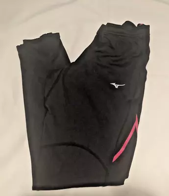 Mizuno Black Breath Thermo Running Ankle Zip Leggings Women's  S/M • $14.50