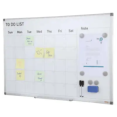 Magnetic Whiteboard Dry Erase Board 36  X 24  Silver Aluminum Frame • $31.50