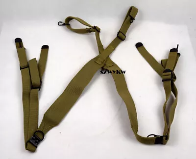  Replica WW2 US Army M1936 Suspenders Standard X Strap Combat Cotton Webbing • $26.50