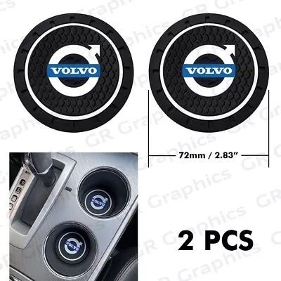 2PCS Coasters Car Cup Holder Silicone Anti-Slip Pad For Volvo • $14.99