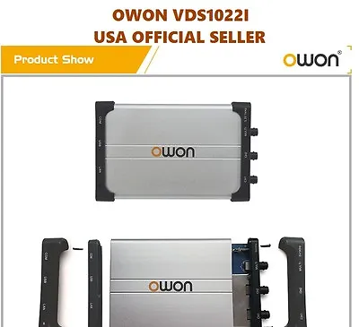 OWON VDS1022I USB Isolation PC Digital Storage Oscilloscope 25MHz 2+1 Ch 100MS/S • $106