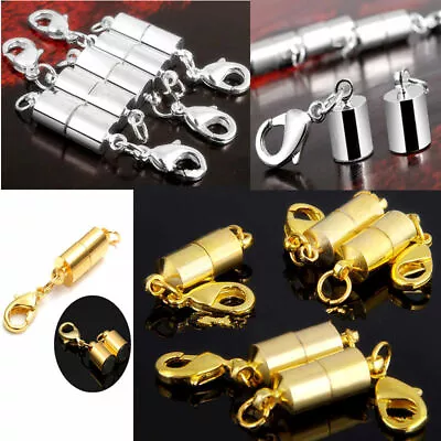 5X Set Silver Gold Magnetic Clasp Hook For DIY Bracelet Necklace Jewelry Finding • $4.09