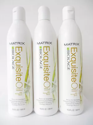 MATRIX BIOLAGE EXQUISITE OIL SHAMPOO 16.9 OZ (Lot Of 3) • $49.95