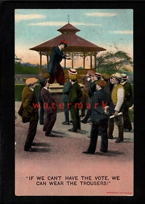 £13 • Buy SUFFRAGETTE  THE SMOKING ROOM OF A LADIES CLUB  Phil May RAPHAEL TUCK 1911 SU801
