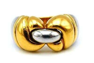 $2400 • Buy Bulgari Parentesi Yellow Gold Hematite Ring
