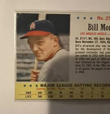 1963 Post #25 Bill Moran Angels. Good Condition • $4