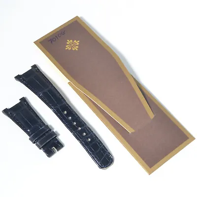 £99.99 • Buy Patek Philippe Nautilus Ladies Blue Aligator 21mm/14mm To 12mm Watch Strap Band