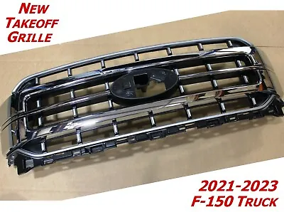 New Take Off 21-23 F150 LARIAT Sport CHROME Grille OEM Factory NTO F-150 Truck • $199.99