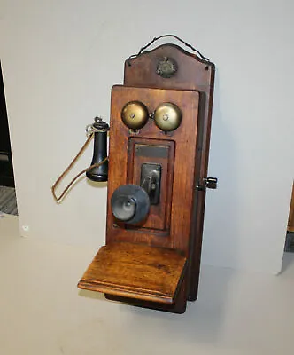 Oak Wall Mount Telephone – The B-R Electric Telephone Company • $495