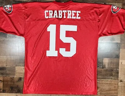 San Francisco 49ers Michael Crabtree Football Jersey XL Red #15 NFL Players • $21.99