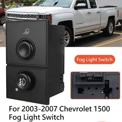 New Fog Light Switch Fits For Yukon Chevy Tahoe Chevy Silverado GMC Sierra 1500 • $11.99