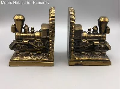 Vintage Universal Statuary Corp 1099 CHICAGO 1964 Heavy Train Caboose Bookends • $14.99