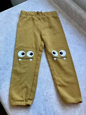 GAP 4T Sweatpants Cute Monster Design Yellow/Gold Color • $5