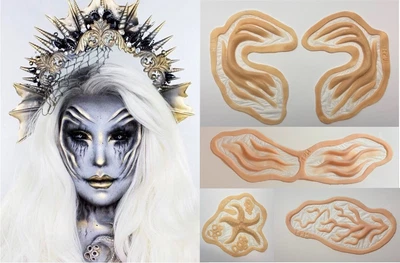 The Full Mermaid Collection | Silicone Prosthetics | SFX Make Up | Halloween • £36.99