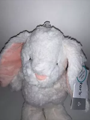 Carters Bunny Plush Musical White Rabbit Stuffed Animal Lovey Baby Lullaby 10” • $34.99