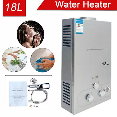 CO-Z 6L /18L Instant Gas Hot Water Heater Tankless Gas Boiler LPG Propane UK • £85.89