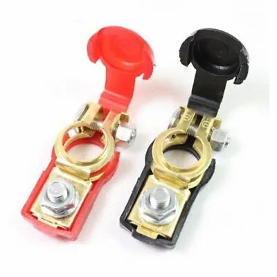 $8.44 • Buy 1Pair Brass Positive Nagative Car Battery Terminal Clamp Clips Connector For US