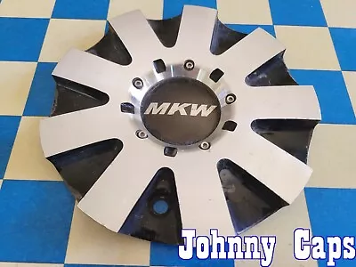 MKW Wheels # C901802 . Custom METAL BLACK & SILVER Center Cap  [34]  (QTY. 1) • $38.99