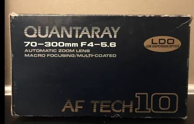 Quantaray Automatic F4-5.6 70-300mm Automatic Zoom Lens Macro Focusing Minolta • $47.99