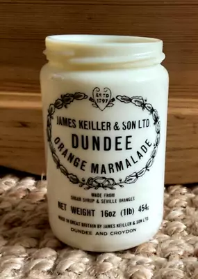 Vintage James Keiller & Son Dundee Orange Marmalade 16oz Glass Jar No Lid • £14.99