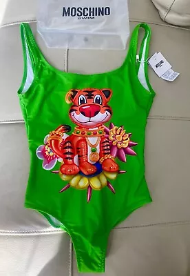 $350 Moschino Swimsuit One Piece Jeremy Tiger Scott New Authentic SZ S US 4 • $125