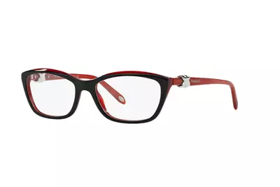 TIFFANY & CO .  Eyeglasses - TF2074 - 8156 -  Black / Red Rouge - Womens • $254