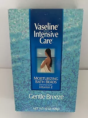 Vaseline Intensive Care Moisturizing Bath Beads Gentle Breeze Vitamin E 15oz New • $28.95