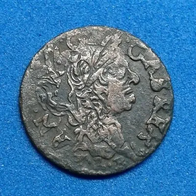 Poland Lithuania Solidus Szelag 1665 Copper Coin.  №240 • $15