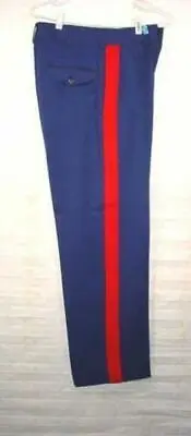 USMC Marine Corps Dress Blues Officer Pants Trousers Size 33 L • $34.88