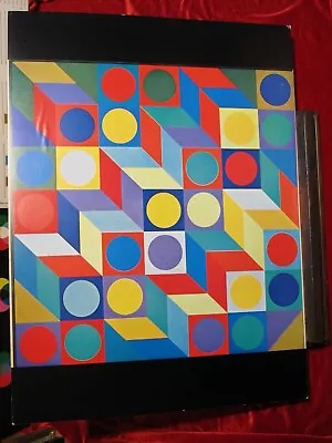 HATOS Sidney Janis Gallery VICTOR VASARELY VINTAGE POSTER 1968 Reinhold Visuals • $129.99