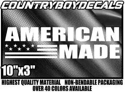 AMERICAN MADE 10  Vinyl Decal Sticker Diesel Truck Car Military 2024 Country Mud • $5.99