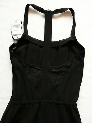 BNWT NEXT NEW Ladies Ocassion Party Black Lace Insert Evening Playsuit Size 6 • £7.99