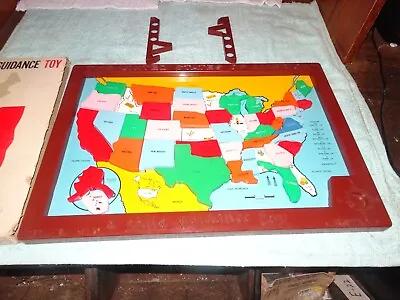 RARE Vintage Map Magnet Collector's Board - Missing 5 Peices Metal Display Board • $99.99