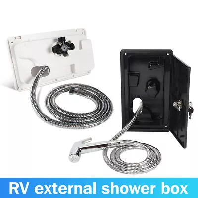 External Caravan RV Shower Box Kit With Lock Exterior Camper Trailer Boat AUS • $39.99
