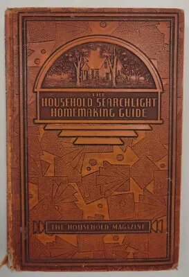 Vintage 1937 Household Magazine Searchlight Homemaking Guide Hardcover Book • $29.95