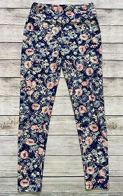 LuLaRoe Size One Size Womens Floral Paisley Print Leggings H39 • $8