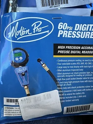 Motion Pro Tire Pressure Gauge Motorcycle ATV Suzuki Digital 0-60 PSI Yamaha • $65