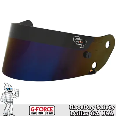 G-Force R17 Rift/Revo Blue Mirror Helmet Shield • $75