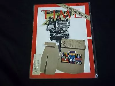 1969 April 11 Time Magazine - The Military Under Attack - Front Cover - C3004 • $23.99