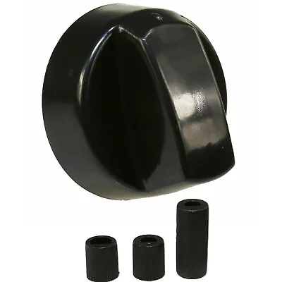 Black Oven Hob Knob Gas Electric Cooker Grill Control Switch Adaptors Universal • £3.99