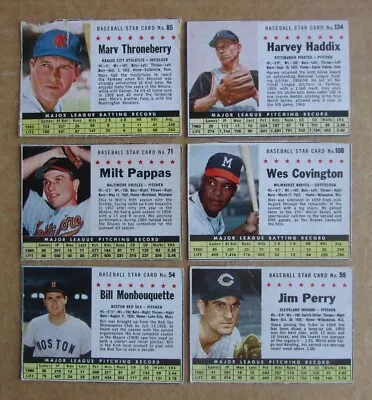 1961 Post Baseball Card Singles Complete Your Set Pick Choose Updated 3/19 • $1.99