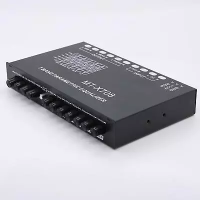 7 Band Car Equalizer Front Rear + Sub Output Car Graphic Equalizer Amplifier • £30.34