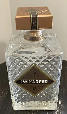 I W Harper 15 Year  *Empty* *Decanter* *Kentucky Bourbon Whiskey • $25