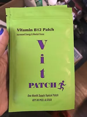 B12 ENERGY VITAMIN TOPICAL PATCH 30 DAY SUPPLY SUPPLEMENT PATCHES New • $5.55