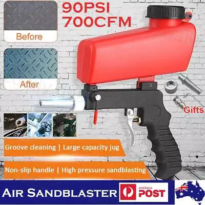 90PSI 1/4'' Sand Blaster Gun Soda Spray Tool Air Compressor Pneumatic Handheld • $17.75