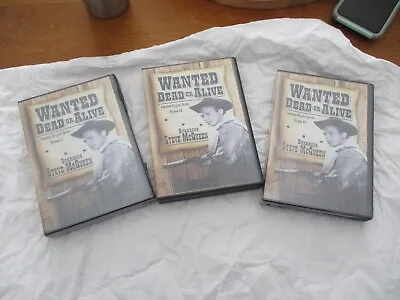 New SEALED Seasons 1 & 3 WANTED DEAD OR ALIVE Steve Mcqueen DVD & 2 1-3 • $16.57