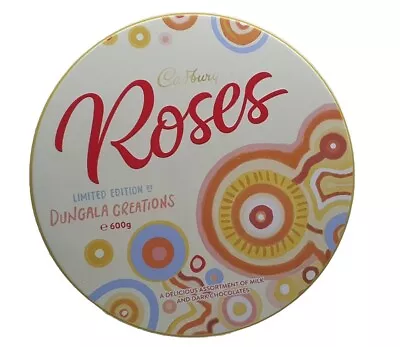 Cadbury Roses Tin Limited Edition Dungala Creations 2024 23cm 600g Advertising • $28